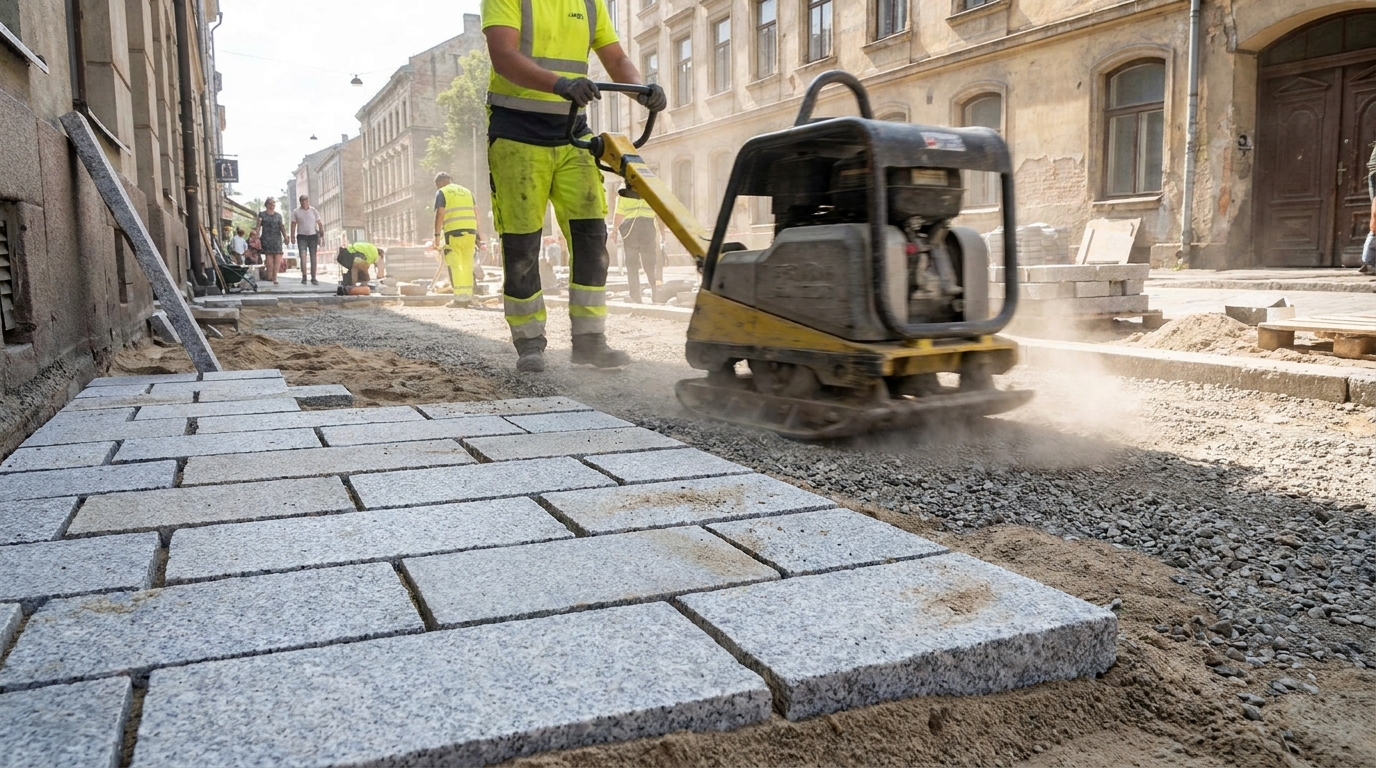 Oberflächenwiederherstellung und Pflasterung